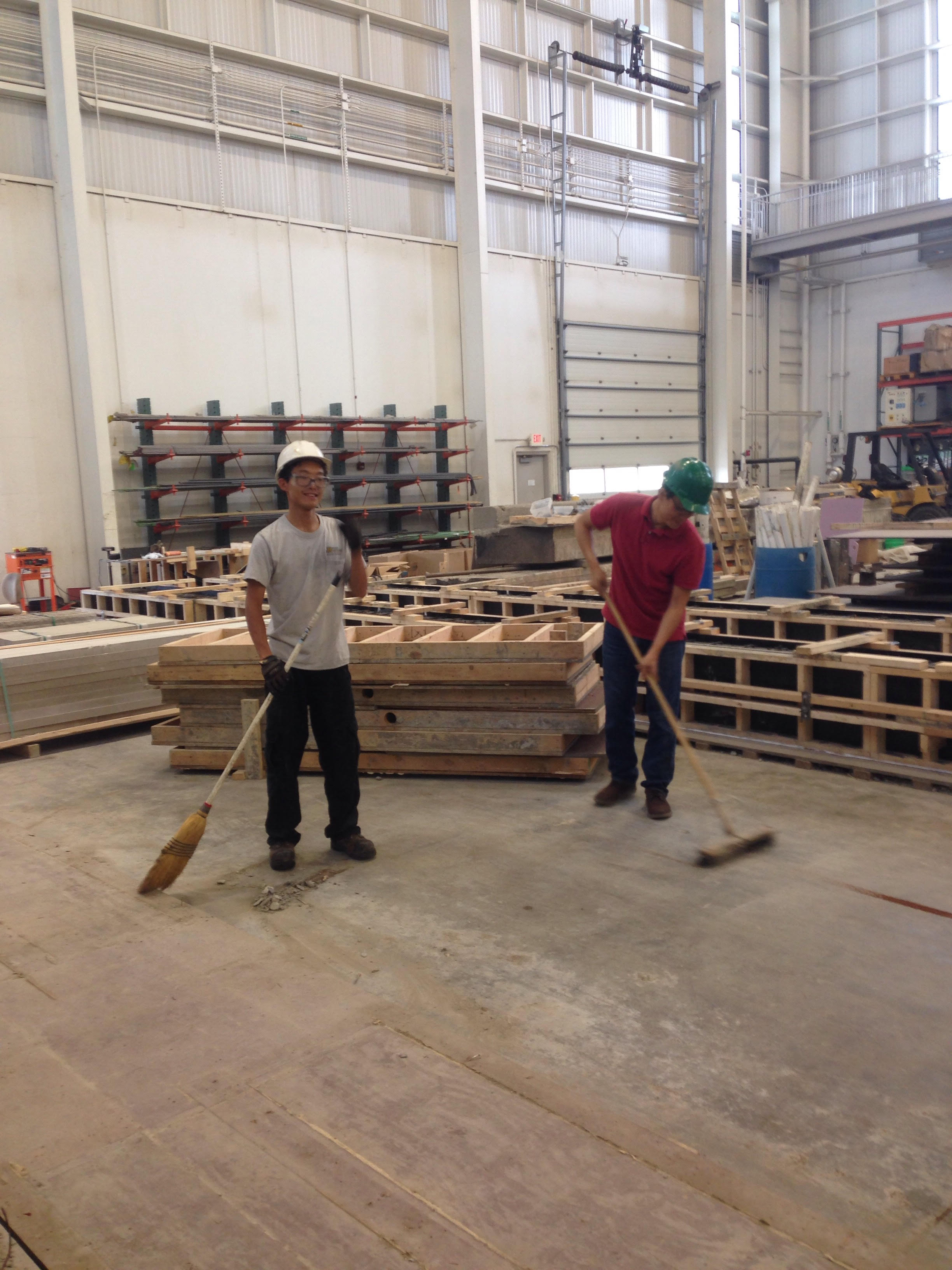 Students Cleaning Bowen Lab